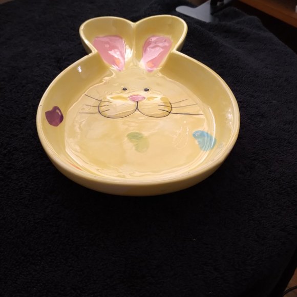 Yellow bunny candy dish or home decor - Picture 5 of 5